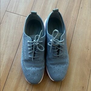 Cole Haan Women's Gray Knit Oxfords